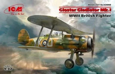 1/32 ICM Gloster Gladiator Mk.I, WWII British Fighter - ICM Models