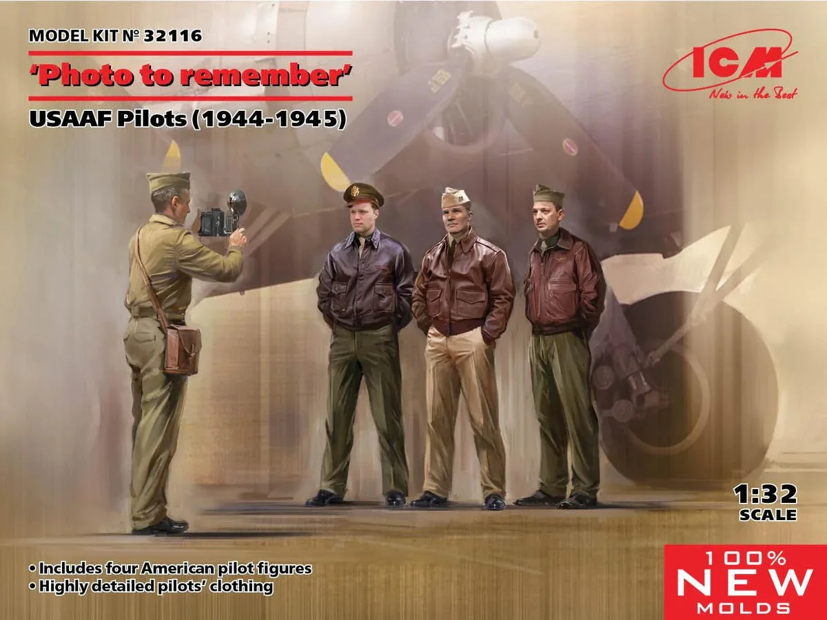 1/32 ICM ”Photo To Remember” USAAF Pilots (1944-1945) 32116
