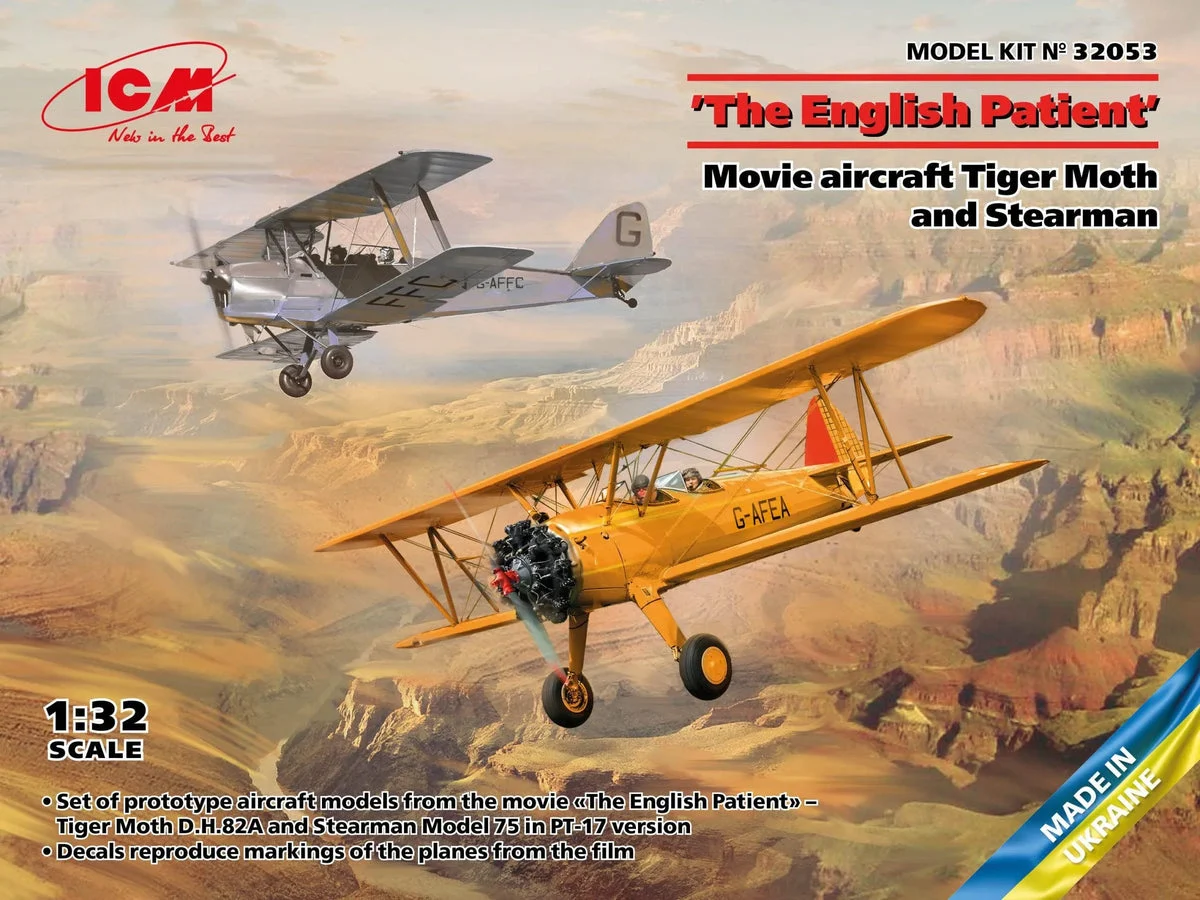 1/32 ICM ‘The English Patient’ - Movie Aircraft Tiger Moth & Stearman 32053
