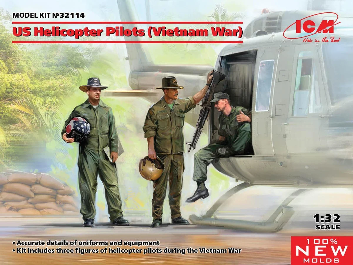 1/32 ICM US Helicopter Pilots (Vietnam War) 32114