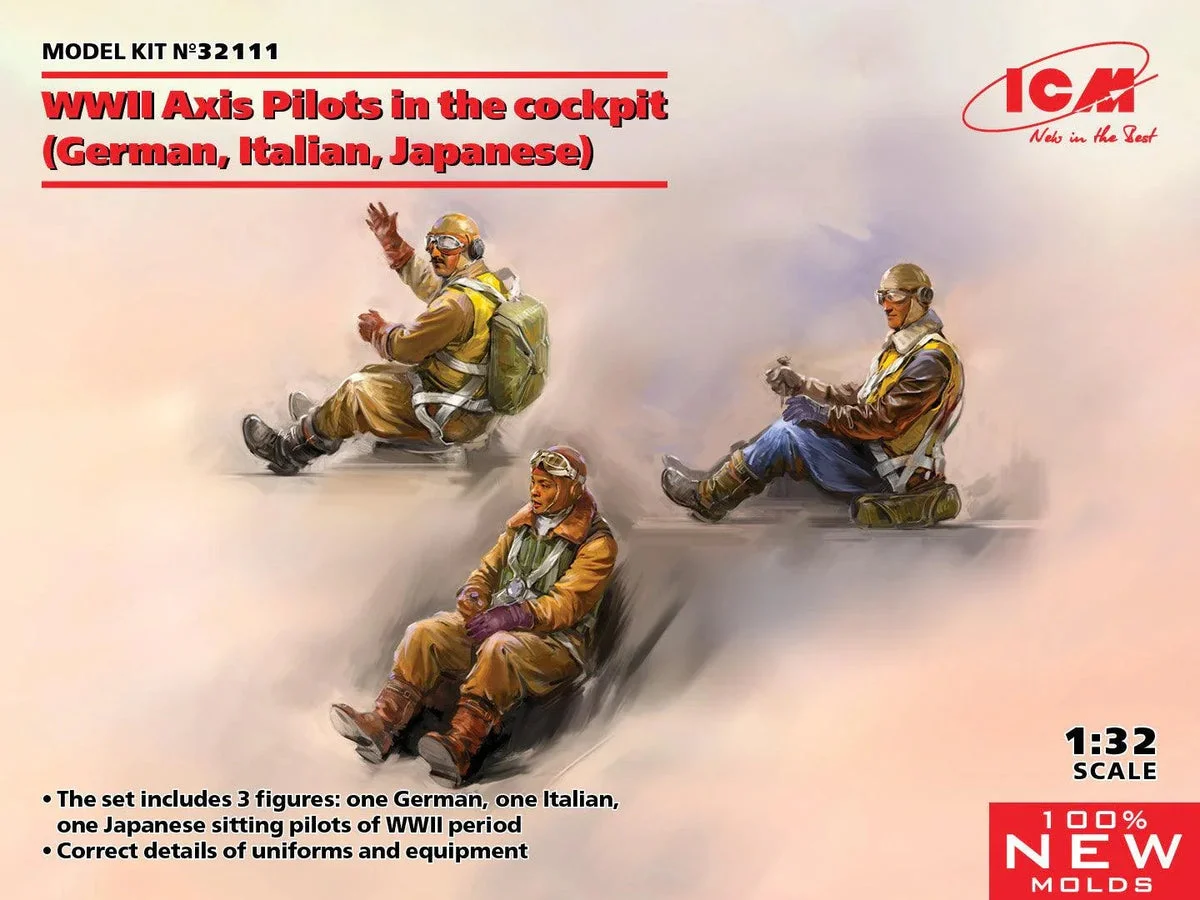 1/32 ICM WWII Axis Pilots in the Cockpit 32111