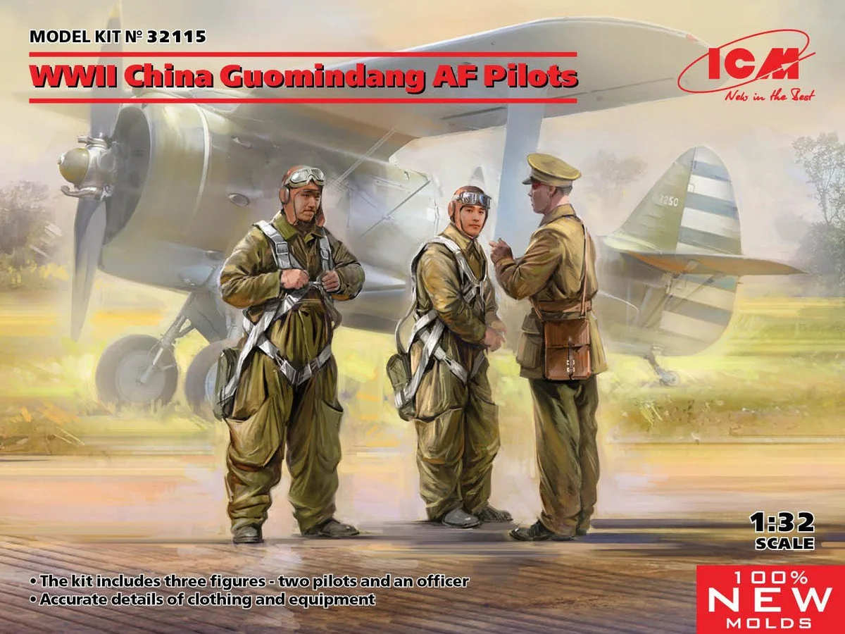 1/32 ICM WWII China Guomindang AF Pilots 32115
