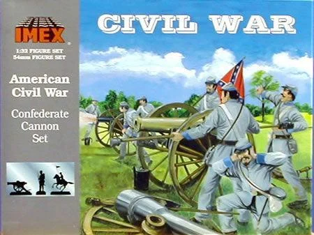 1/32 IMEX 10lb Cannon & Confederate Figures 780 - IMEX Model Co.