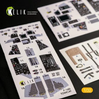 1/32 Kelik F-14D Super Tomcat - Interior 3D Decal for Trumpeter kit