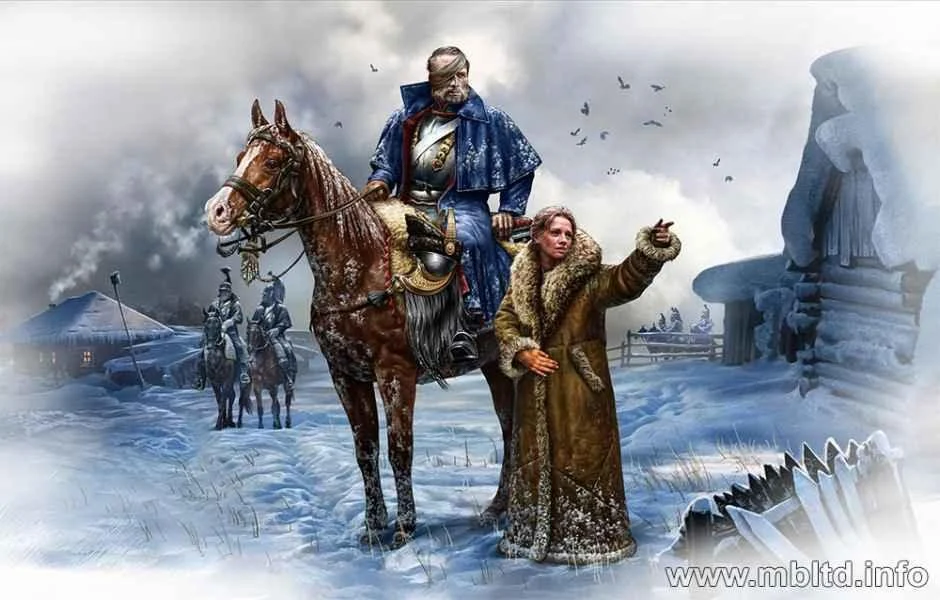 1/32 Master Box - French Mounted Cuirassier & Russian Girl 3207