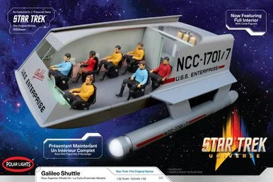 1/32 Polar Lights Galileo Shuttle Star Trek with Interior & Figures