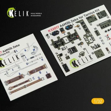 1/32 Reskit A6M2B Zeke - Interior 3D Decal for Tamiya kit