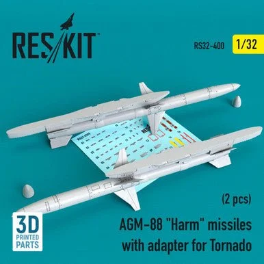 1/32 Reskit AGM-88 Harm missiles with adapter for Tornado (2 pcs)