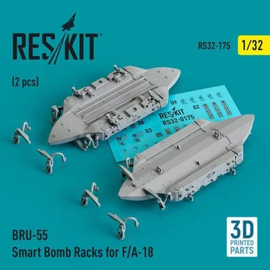 1/32 Reskit BRU-55 Smart Bomb Racks for F/A-18 (2 pcs) (3D Printed)