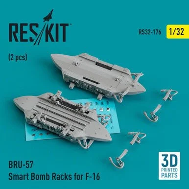 1/32 Reskit BRU-57 Smart Bomb Racks for F-16 (2 pcs) (3D Printed)