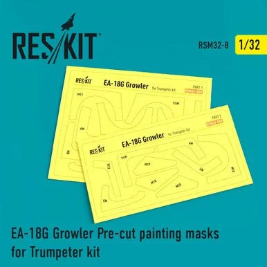 1/32 Reskit EA-18G Growler Pre-cut painting masks for Trumpeter kit (1/32)