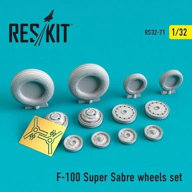 1/32 Reskit F-100 Super Sabre wheels set