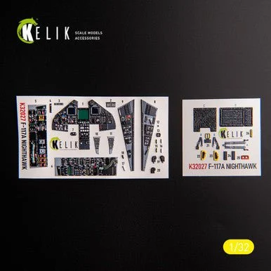 1/32 Reskit F-117A - Type 1 interior 3D decals for Trumpeter kit