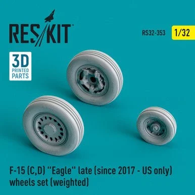 1/32 Reskit F-15 (C,D) Eagle late (since 2017 - US only) wheels set (weighted)