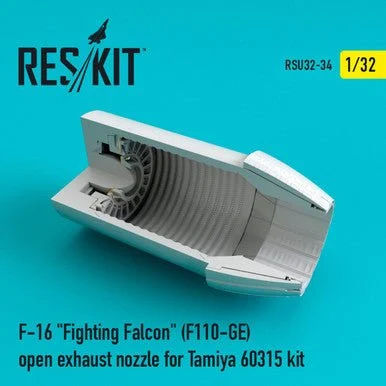 1/32 Reskit F-16 (F110-GE) closed exhaust nozzles for TAMIYA Kit