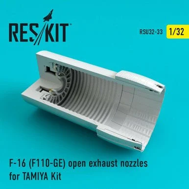 1/32 Reskit F-16 (F110-GE) open exhaust nozzles for TAMIYA Kit (1/32)