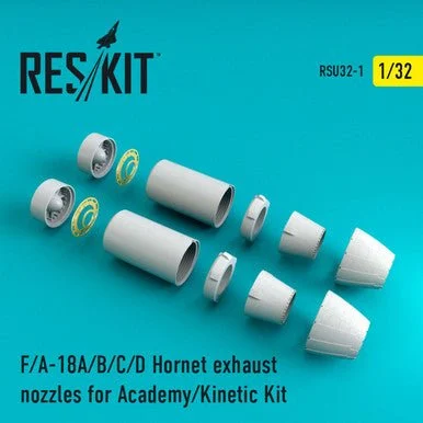 1/32 Reskit F-18 Hornet exhaust nozzles for Academy/Kinetic Kit (1/32)
