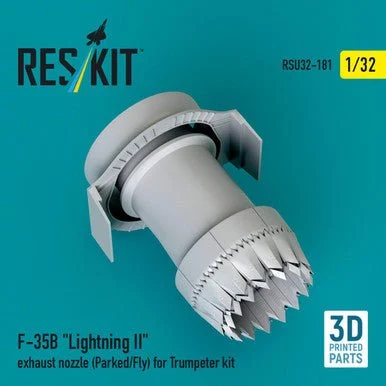 1/32 Reskit F-35B Lightning II exhaust nozzle (Parked/Fly) for Trumpeter kit (3D printed)