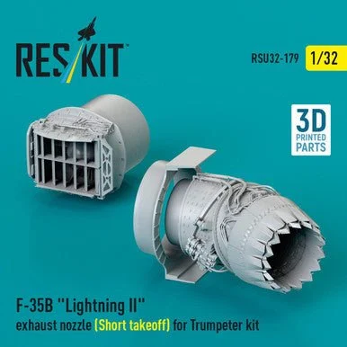 1/32 Reskit F-35B Lightning II exhaust nozzle (Short takeoff) for Trumpeter kit (3D printed)