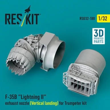 1/32 Reskit F-35B Lightning II exhaust nozzle (Vertical landing) for Trumpeter kit (3D printed)