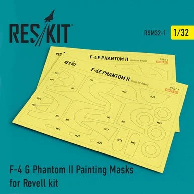 1/32 Reskit F-4 G Phantom II Painting Masks for Revell kit (1/32)