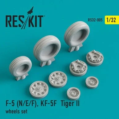 1/32 Reskit F-5 (N/E/F) KF-5F Tiger II wheels set (1/32)