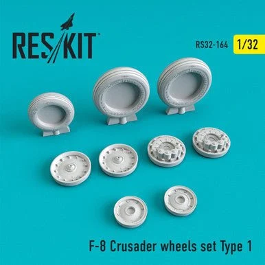 1/32 Reskit F-8 Crusader wheels set Type 1