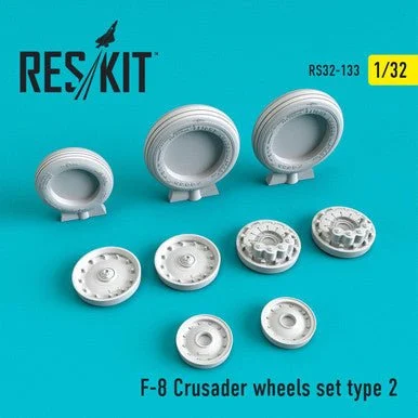 1/32 Reskit F-8 Crusader wheels set type 2