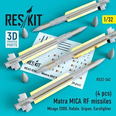 1/32 Reskit Matra MICA RF missiles (4 pcs)