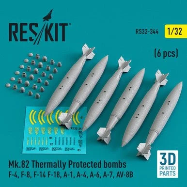 1/32 Reskit Mk.82 Thermally Protected bombs (6pcs)