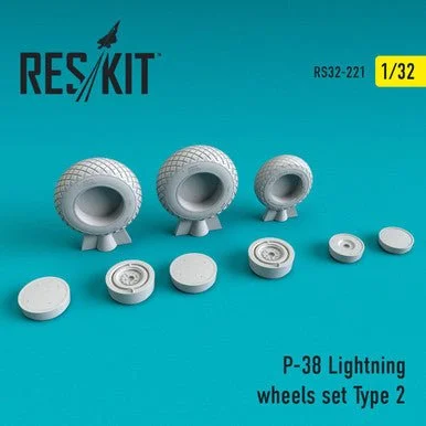 1/32 Reskit P-38 Lightning Type 2 wheels set