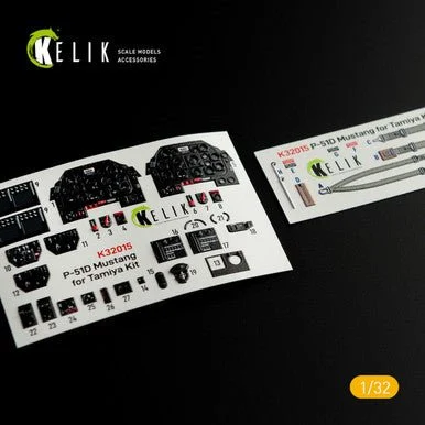 1/32 Reskit P-51D Mustang - Interior 3D Decal for Tamiya kit