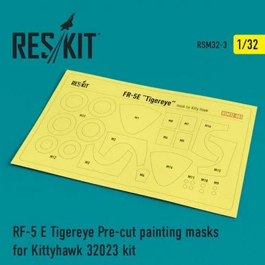 1/32 Reskit RF-5 E Tigereye Painting Masks for Kittyhawk 32023 kit (1/32)