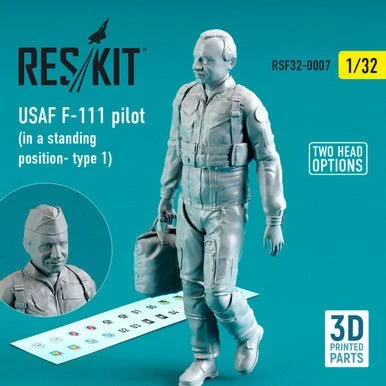 1/32 Reskit USAF F-111 pilot (in a standing position- type 1) (3D Printing)
