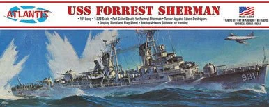 1/320 Atlantis USS Forrest Sherman Guided Missile Destroyer (formerly Revell) - Atlantis Models