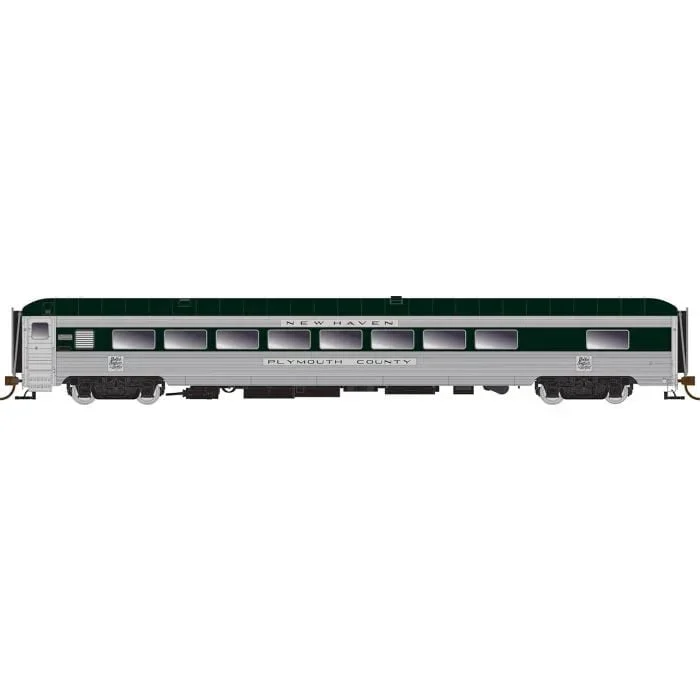 HO Rapido Trains New Haven PS County Car: NH Hunter Green w/skirts: Putnum County #206