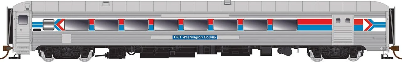 Rapido HO Scale Pullman-Bradley Amtrak #1703 Windham County Car w/ Baggage