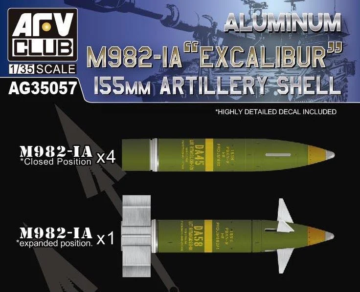 1/35 AFV 155mm artillery shell AG35057 - AFV Club Models
