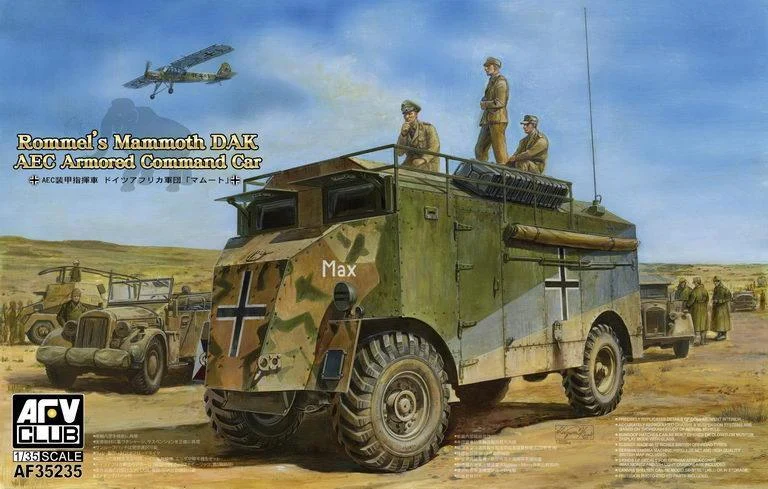 1/35 AFV AEC ARMOURED COMMAND VEHICLE (GERMAN, NORTH AFRICA) AF35235 - AFV Club Models