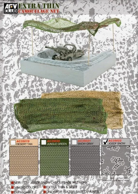 1/35 AFV Extra Thin Camouflage Net-JGSDF Snow AC35022