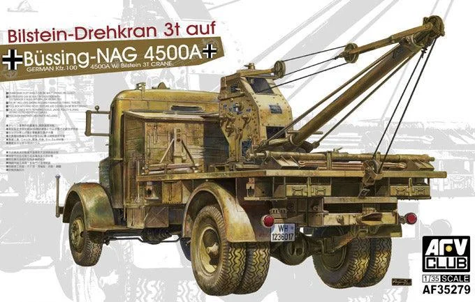1/35 AFV GERMAN Kfz.100 L4500A W/ BILSTEIN 3T CRANE AF35279 - AFV Club Models