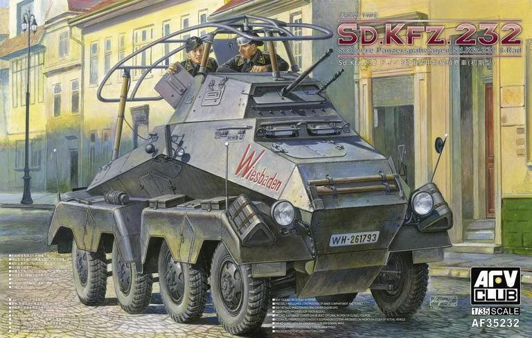 1/35 AFV GERMAN Sd.Kfz. 232 Schwerer Panzerspähwagen AF35232 - AFV Club Models