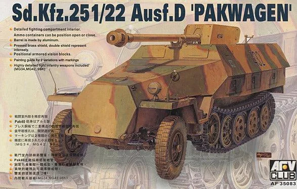 1/35 AFV GERMAN Sd.Kfz.251/22 Ausf.D AF35083 - AFV Club Models
