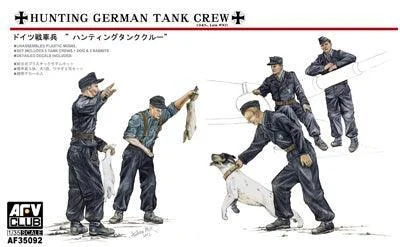 1/35 AFV Hunting Crew-5 Figures w/ Dog & Rabbits AF35092