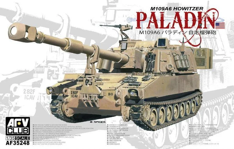 1/35 AFV M109A6 HOWITZER AF35248 - AFV Club Models