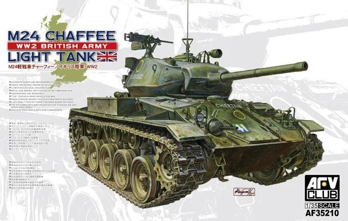 1/35 AFV M24 CHAFFEE LIGHT TANK WW2 BRITISH ARMY AF35210 - AFV Club Models