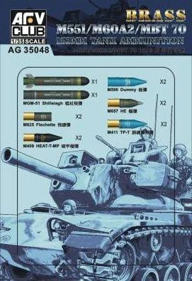 1/35 AFV M511/M60A2/MBT 70 152mm Tank Ammunition AG35048 - AFV Club Models
