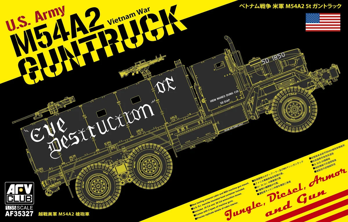 1/35 AFV M54A2 5-ton Gun truck AF35327