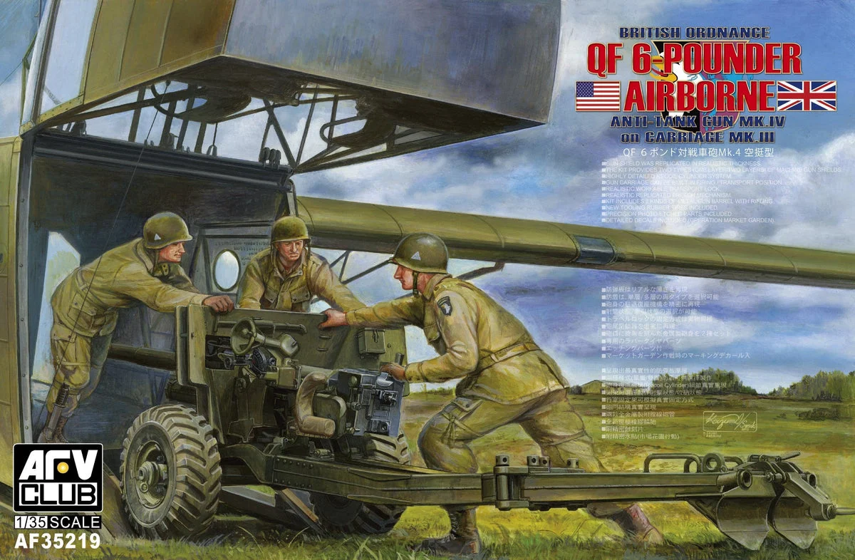 1/35 AFV Ordnance QF 6-PDR Anti-Tank Mk.IV on Carriage Mk.III (Airborne) AF35219