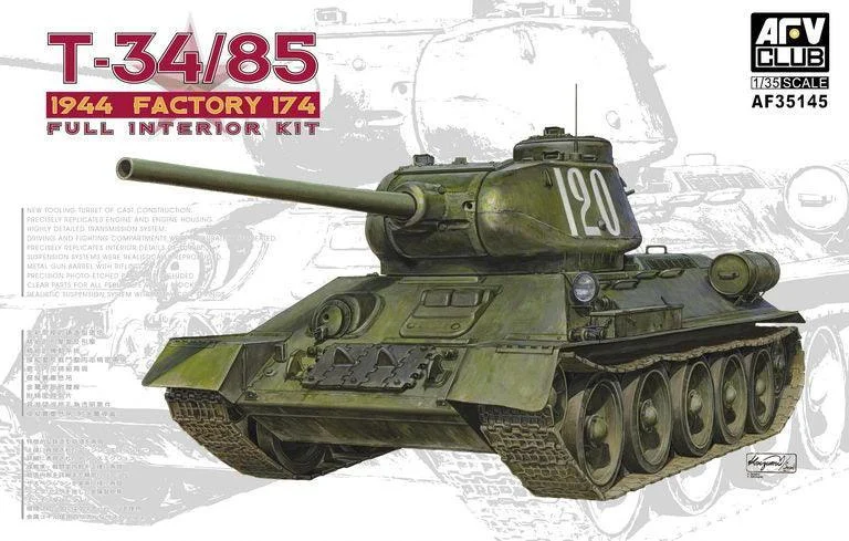 1/35 AFV T-34/85 MODEL 1944, 1945 PRODUCTION, FACTORY No.174 AF35145